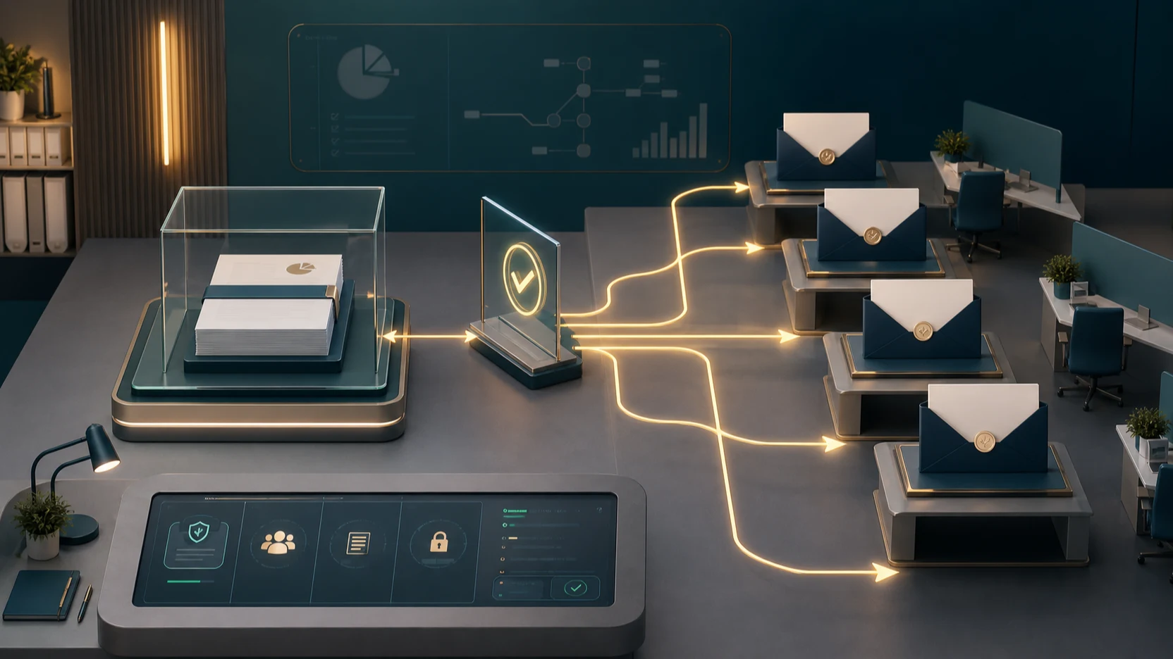 Approved staff rewards distributed as secure individual digital vouchers